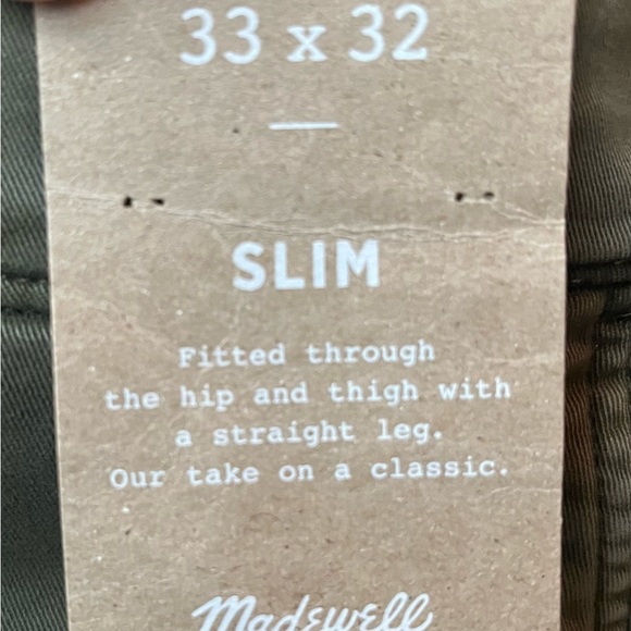 Madewell Olive Green Chinos - Picture 3 of 5